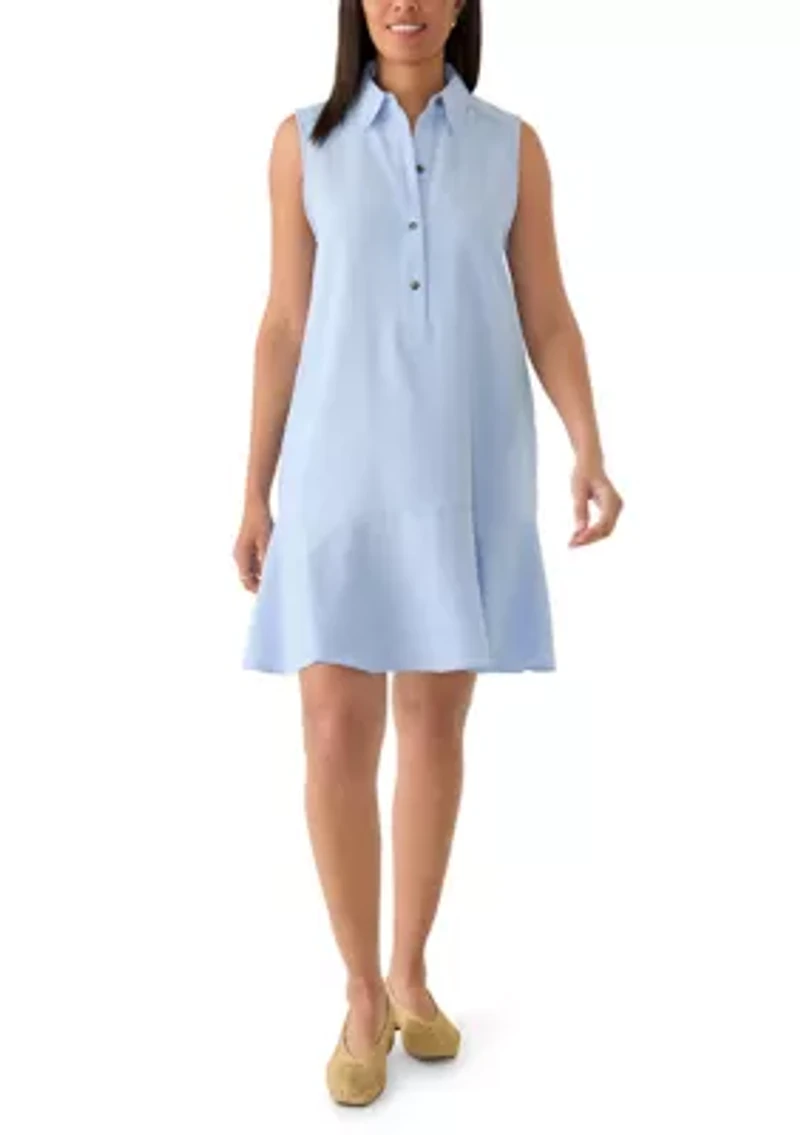 Women's Sleeveless Ruffle Hem Mini Dress