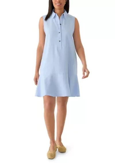 Women's Sleeveless Ruffle Hem Mini Dress
