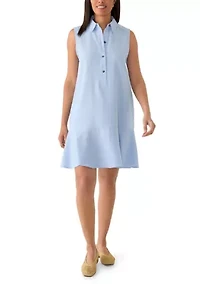 Women's Sleeveless Ruffle Hem Mini Dress