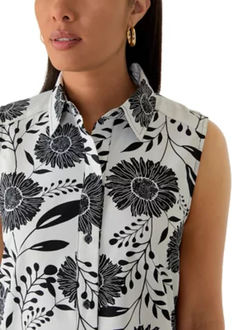 Women's Sleeveless Ruffle Hem Mini Dress