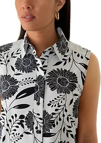 Women's Sleeveless Ruffle Hem Mini Dress