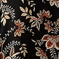 Women's Long Sleeve Floral Ruffle Neck Mini Babydoll Dress