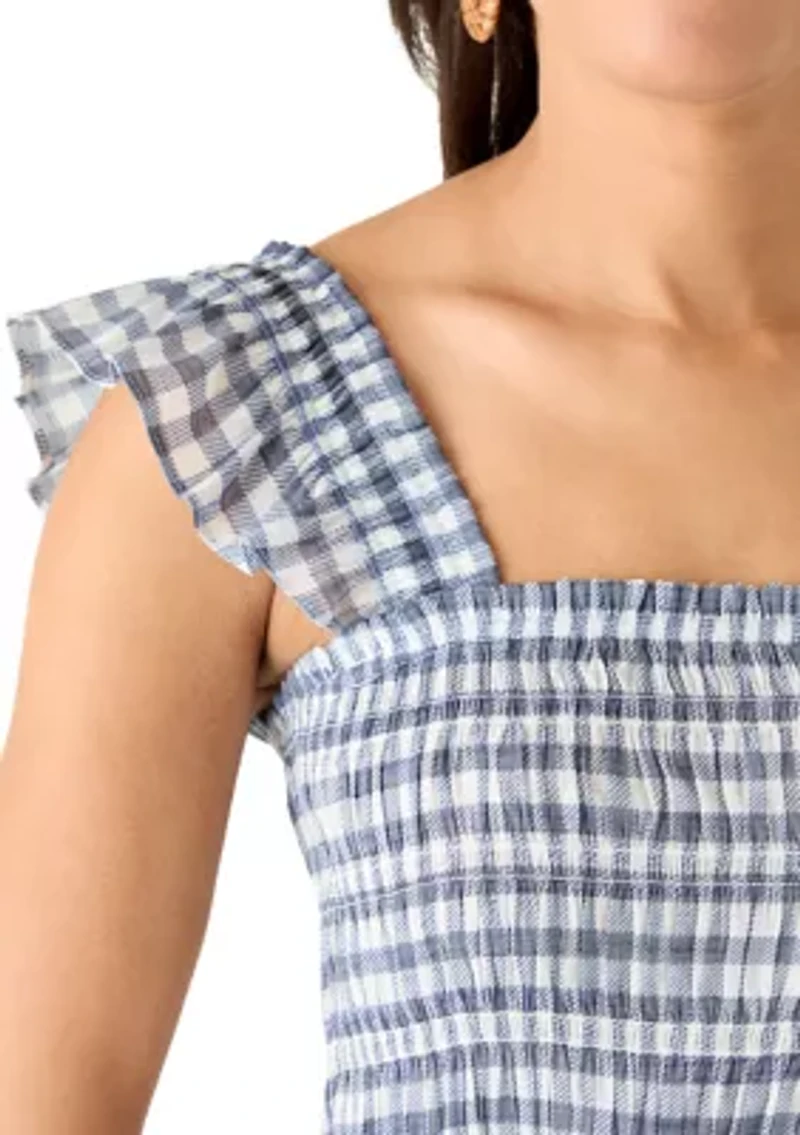 Women's Sleeveless Tie Waist Midi Dress