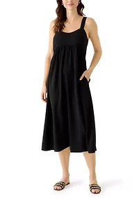 Women's Sleeveless Airflow Midi Dress