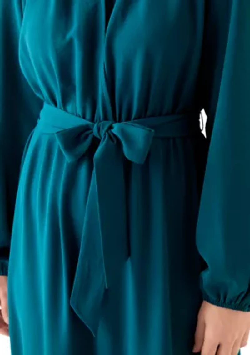 Women's Long Sleeve Airflow Midi Dress