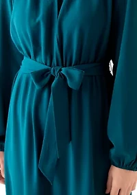 Women's Long Sleeve Airflow Midi Dress