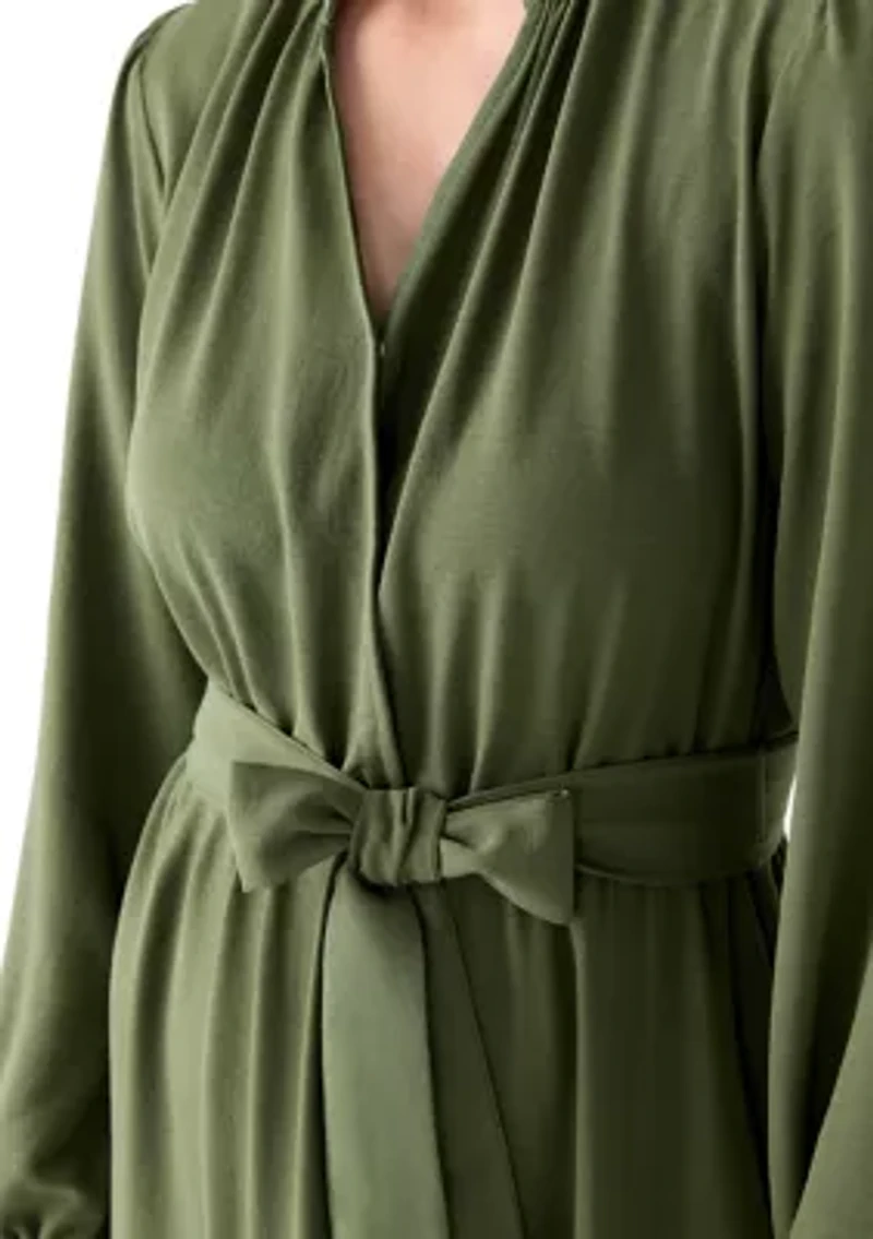 Women's Long Sleeve Airflow Midi Dress