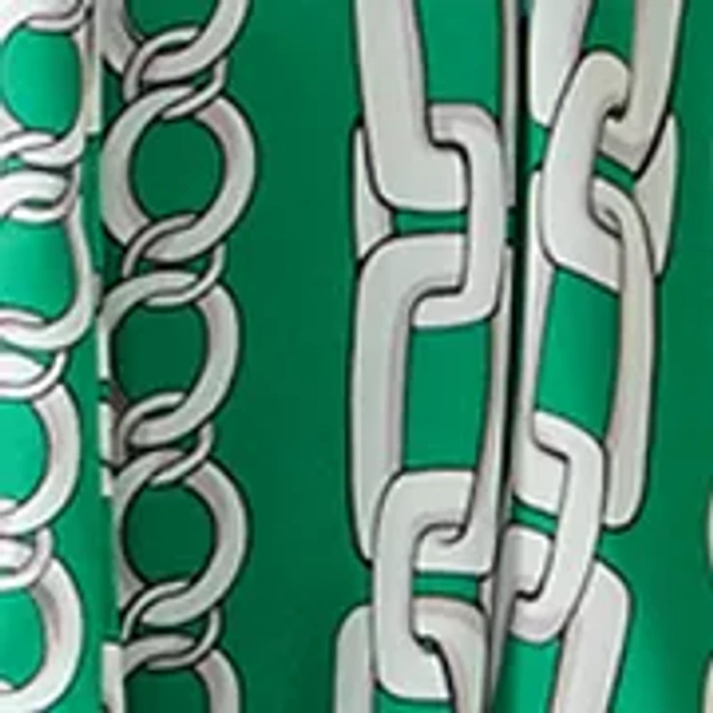 Women's 3/4 Sleeve Printed A-Line Dress