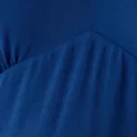 Women's Long Sleeve V-Neck Solid Tiered Airflow Mini Dress