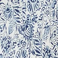 Plus V-Neck Print Dress