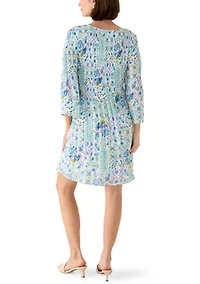 Women's Chiffon Pleated Mini Dress