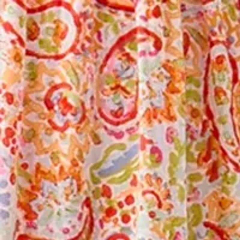 Women's 3/4 Sleeve V-Neck Paisley Print Dress