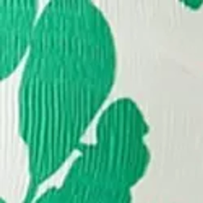 Plus Long Sleeve V-Neck Floral Print Pleater Dress