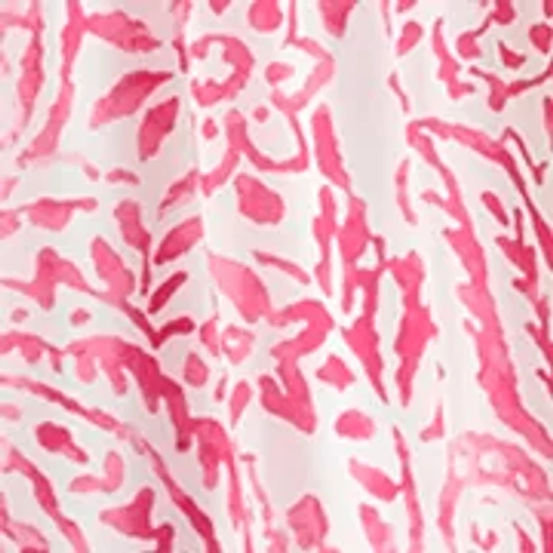 Plus V-Neck Pleated Dress