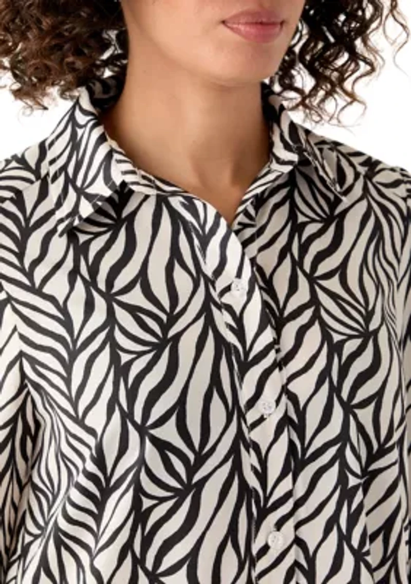 Women's 3/4 Sleeve Ruffle Hem Mini Dress