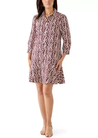 Women's Long Sleeve Ruffle Hem Mini Dress