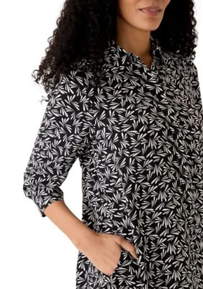 Women's Long Sleeve Ruffle Hem Mini Dress