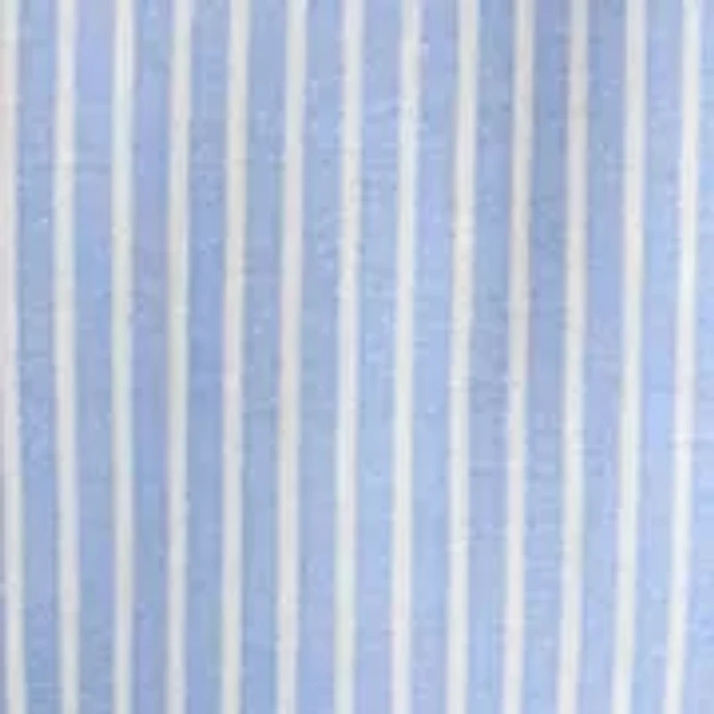 Women's Seersucker Long Sleeve Ruffle Mini Dress