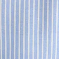 Women's Seersucker Long Sleeve Ruffle Mini Dress