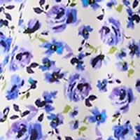 Women's Button Front Floral Midi Dress