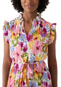 Women's Floral Printed A-Line Dress