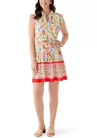 Women's Sleeveless V-Neck Mini Dress