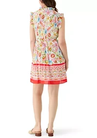 Women's Sleeveless V-Neck Mini Dress