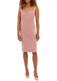 Women's Sequin Embroidered Textured Jacket Dress