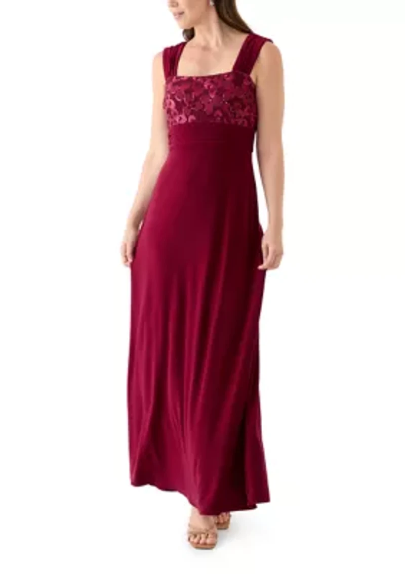 Women's Long Jacket Dress with Embroidered Trim