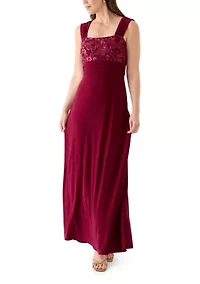Women's Long Jacket Dress with Embroidered Trim