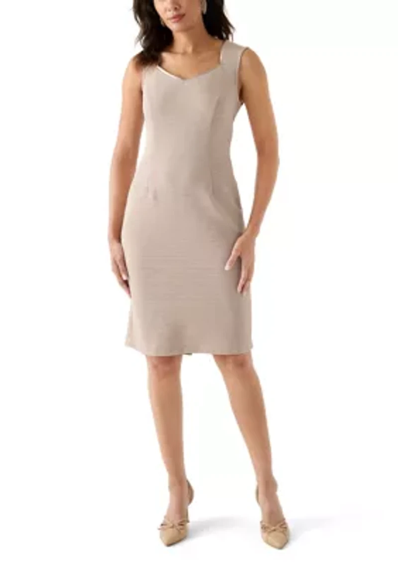 Women's 3/4 Sleeve Solid Jacket Dress