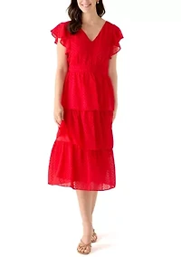 Women's Clip Dot Midi Dress