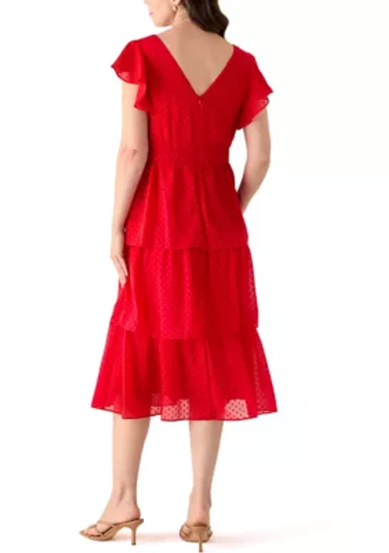 Women's Clip Dot Midi Dress