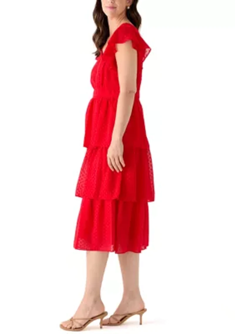 Women's Clip Dot Midi Dress