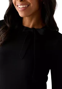 Women's Long Sleeve A-Line Sweater Dress