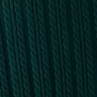 Women's Long Sleeve Cable Sweater Mini Dress