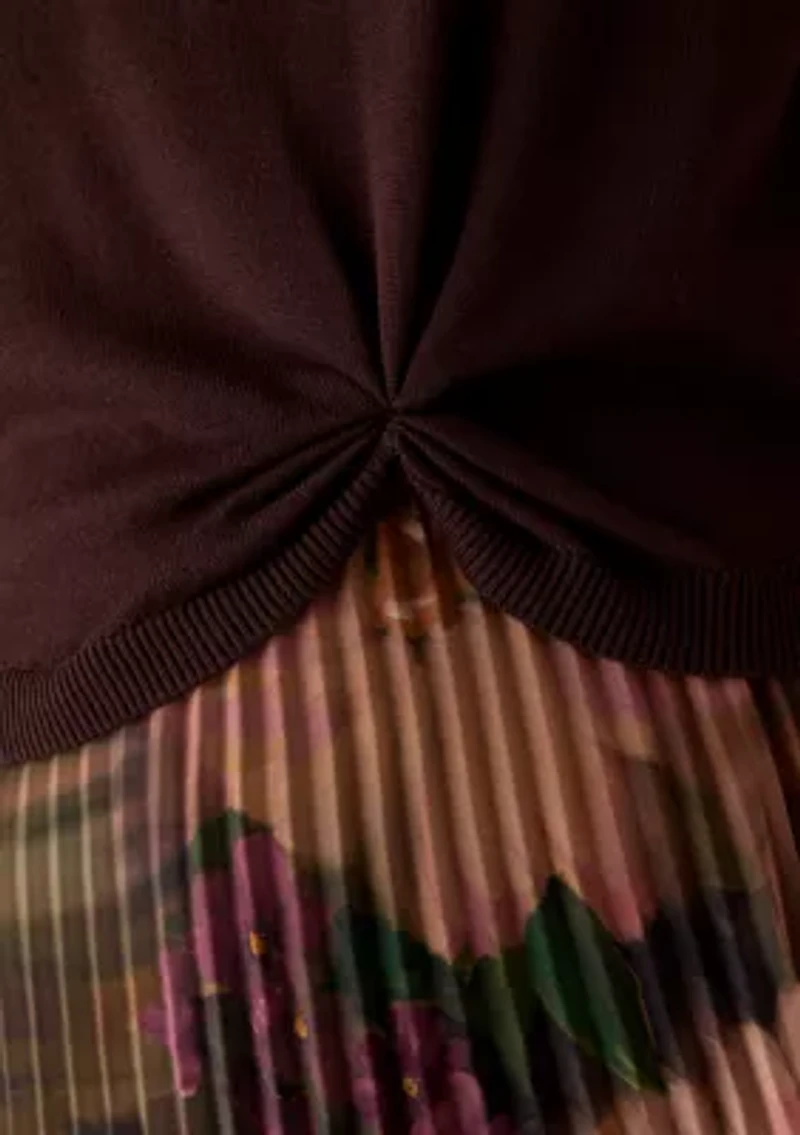 Women's Twofer Sweater Top Maxi Skirt Dress