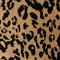 Women's Long Sleeve Leopard Print Sweater Dress