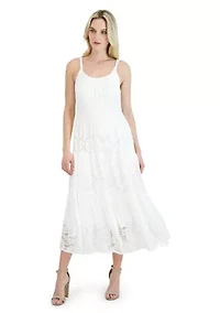 Women's Sleeveless Scoop Neck Maxi Dress