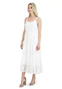 Women's Sleeveless Scoop Neck Maxi Dress