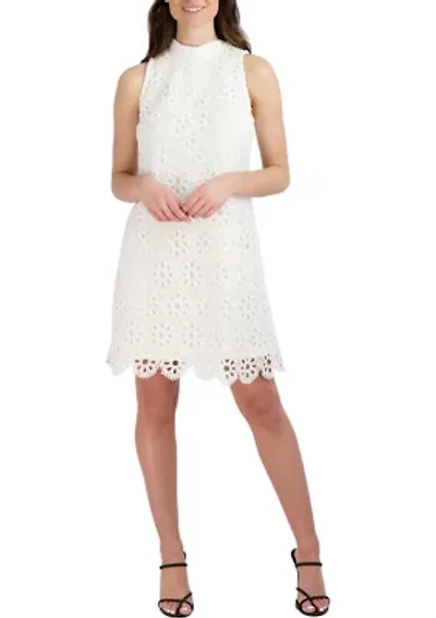 Women's Sleeveless Lace A-Line Dress