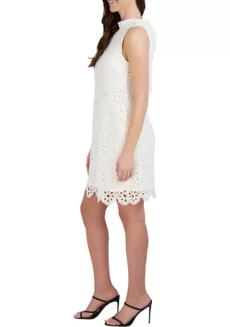 Women's Sleeveless Lace A-Line Dress
