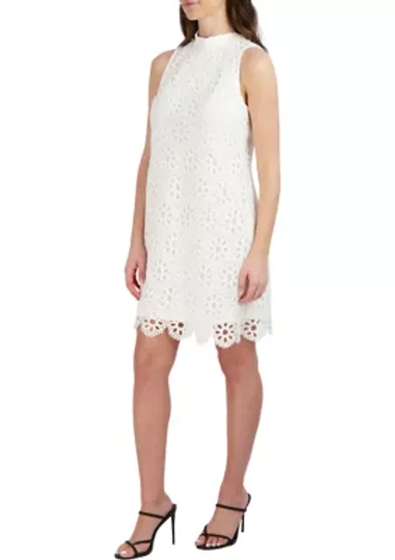 Women's Sleeveless Lace A-Line Dress