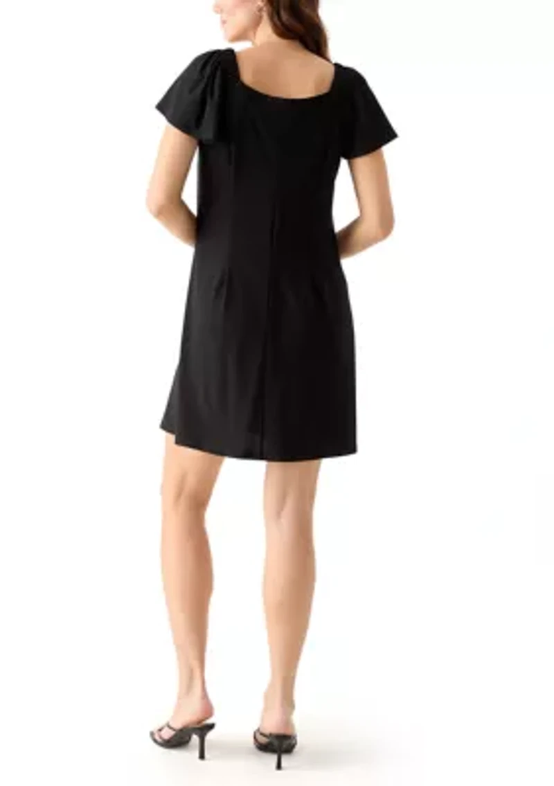 Women's Short Sleeve A-Line Mini Dress