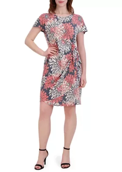 Women's Floral Print Wrap Dress