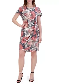 Women's Floral Print Wrap Dress