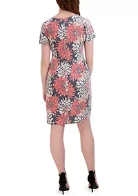 Women's Floral Print Wrap Dress