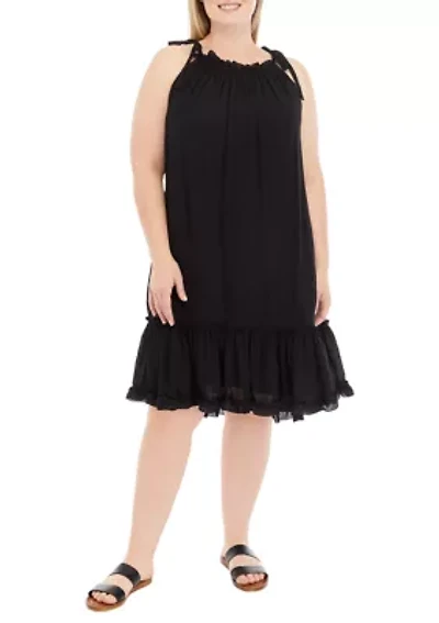 Women's Sleeveless Halter Neck A-Line Dress