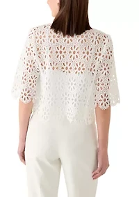Women's Long Sleeve Lace Shrug