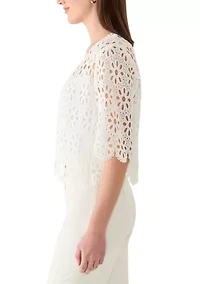 Women's Long Sleeve Lace Shrug